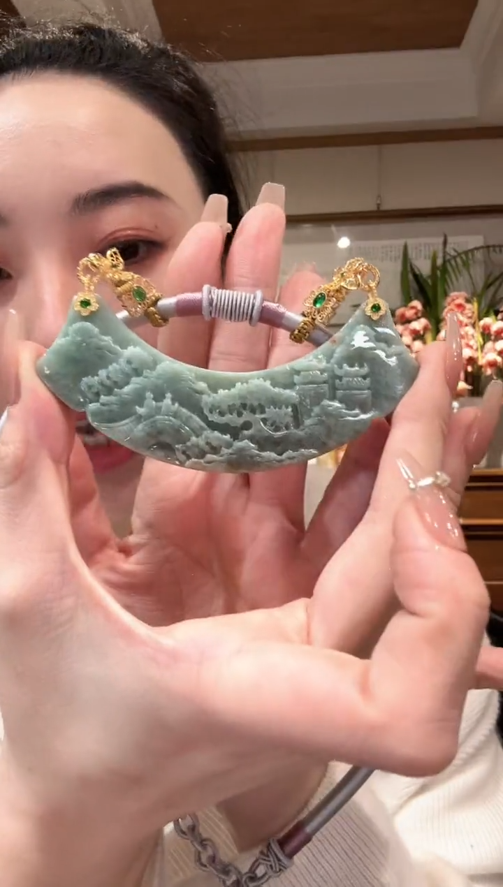 【闪购商品】翡翠颈饰未镶嵌国风