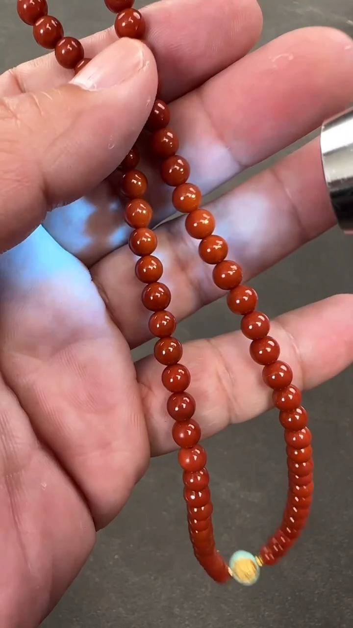 【闪购商品】白玉菩提吊坠561016-0.5红红多圈