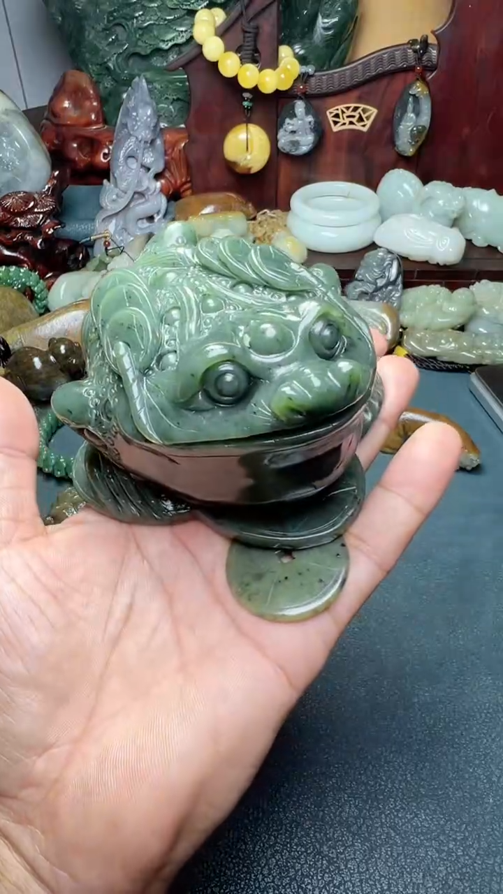 和田玉未镶嵌摆件-