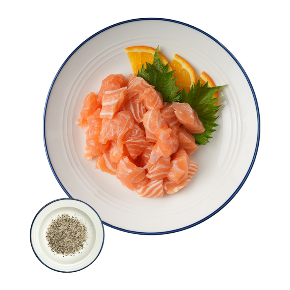 【需烹饪】冰鲜三文鱼肉块 100g