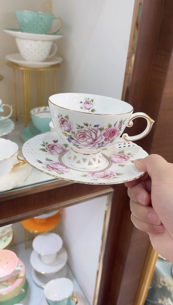 36%以上骨粉骨瓷咖啡杯碟