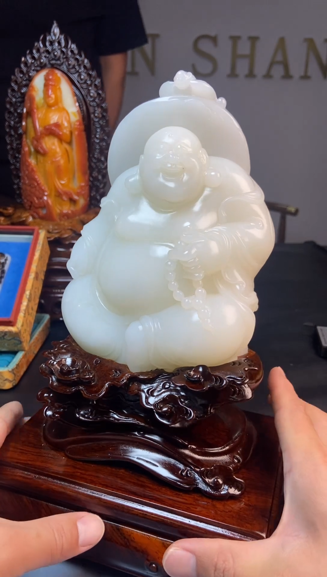 和田玉未镶嵌摆件1