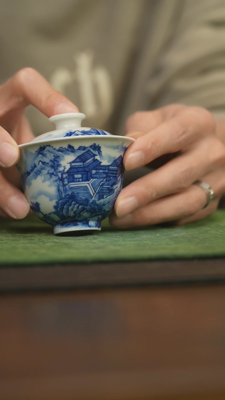 【闪购商品】杯柴窑青花破价福利