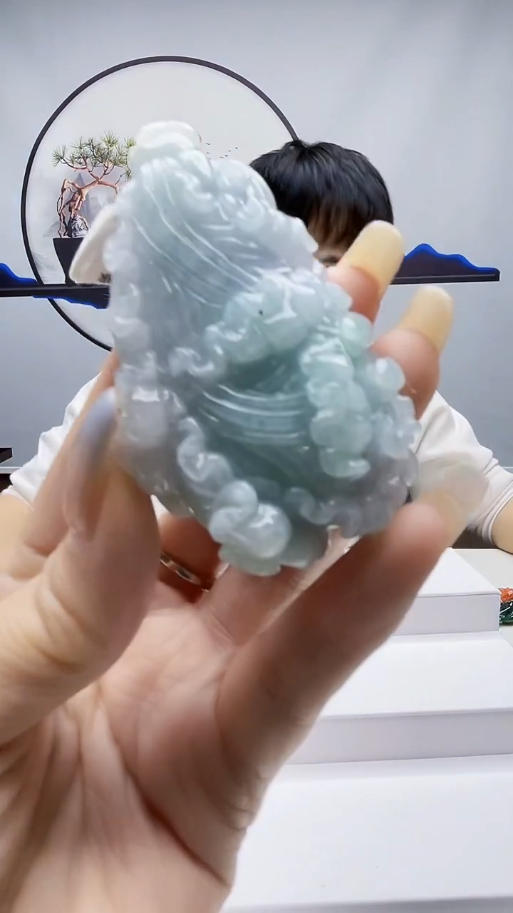 未镶嵌定制翡翠毛货挂件54