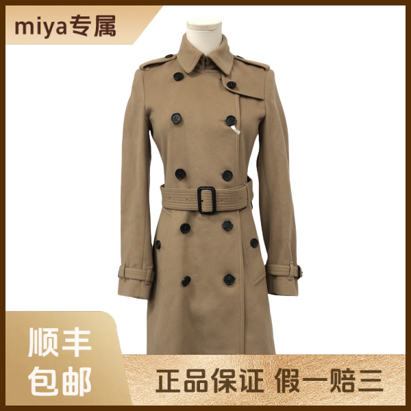 妃鱼/博柏利/羊毛/大衣/95新/M3/6