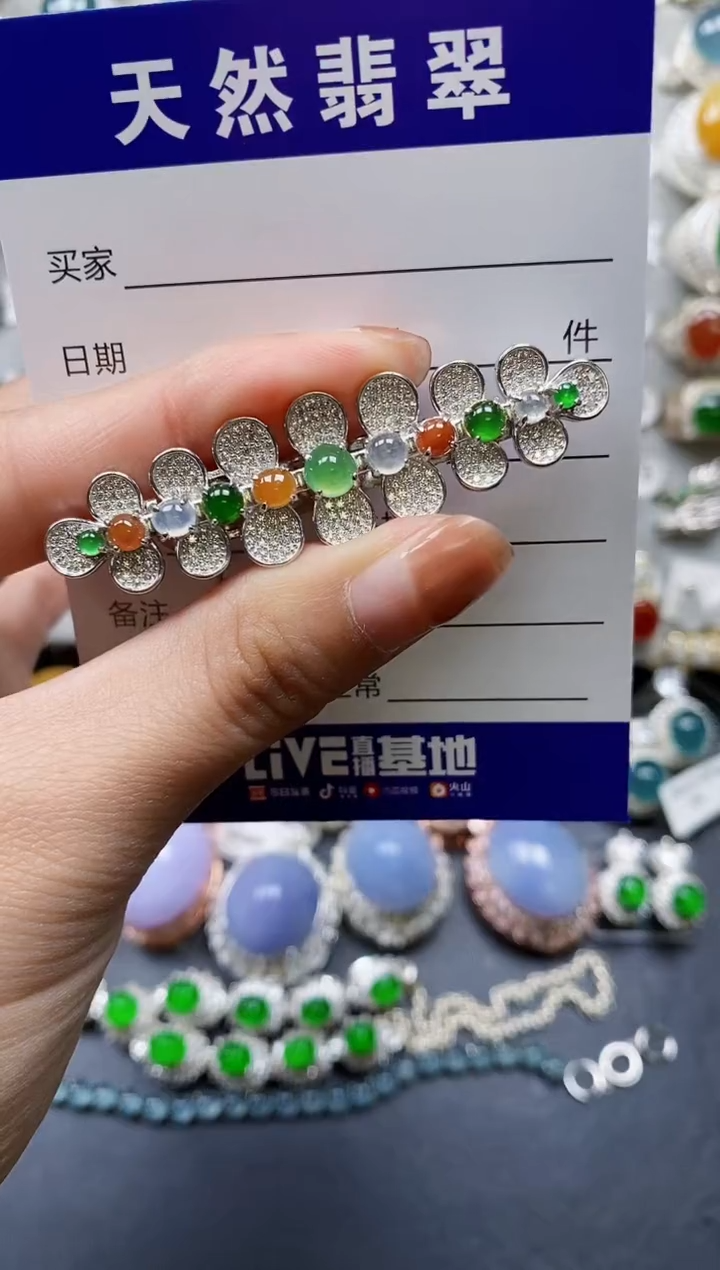【闪购商品】翡翠颈饰银S925镶嵌0294
