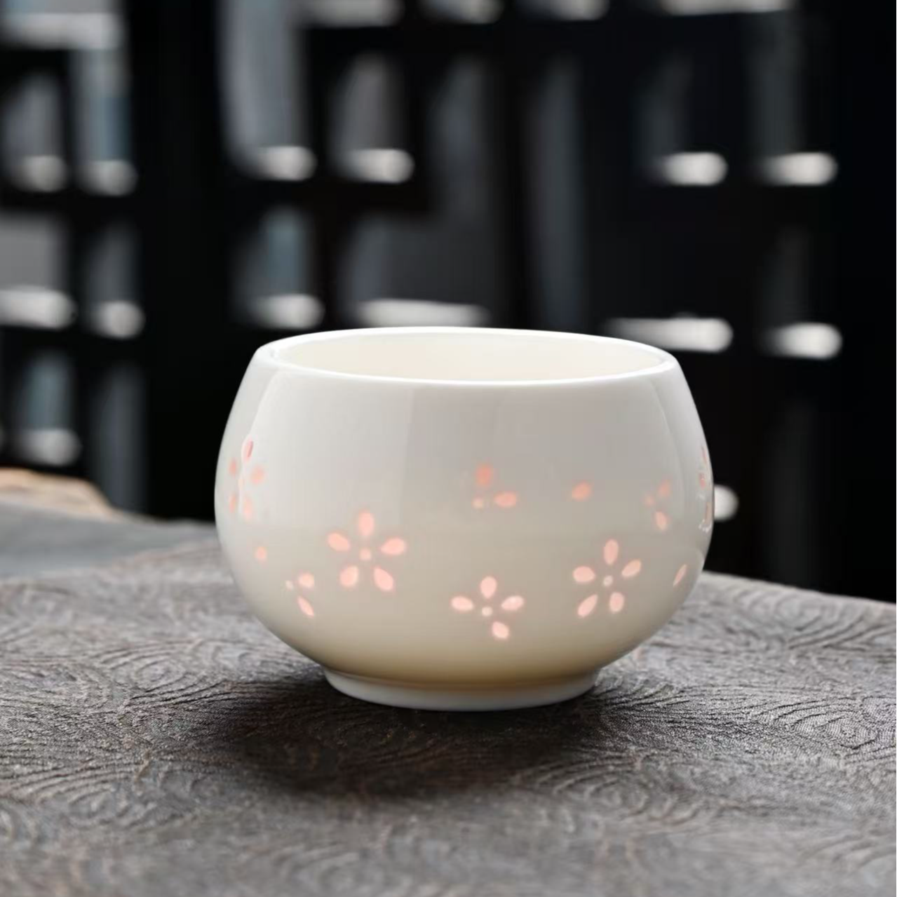 新式玲珑杯陶瓷茶杯-0078