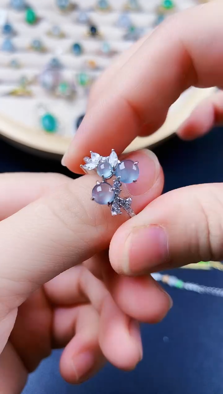 【闪购商品】翡翠戒指银S925镶嵌12314123