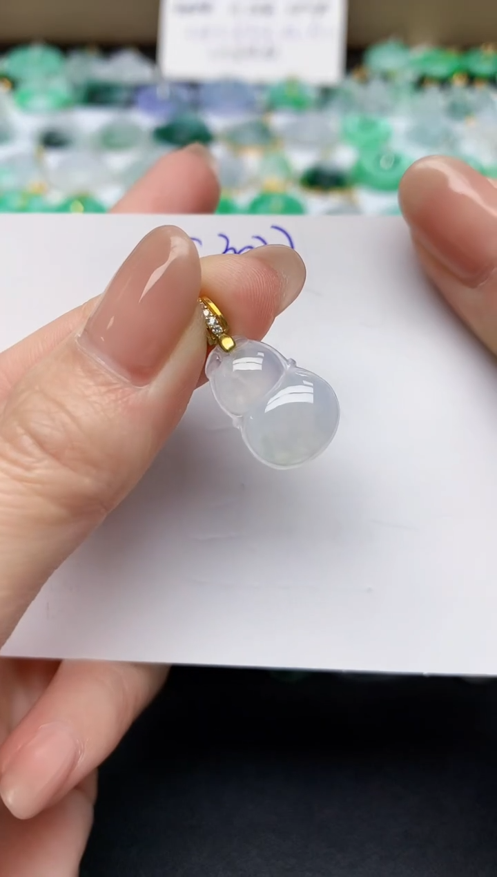 颈饰未镶嵌翡翠天然缅甸A货翡翠百元以上9元证书费自理