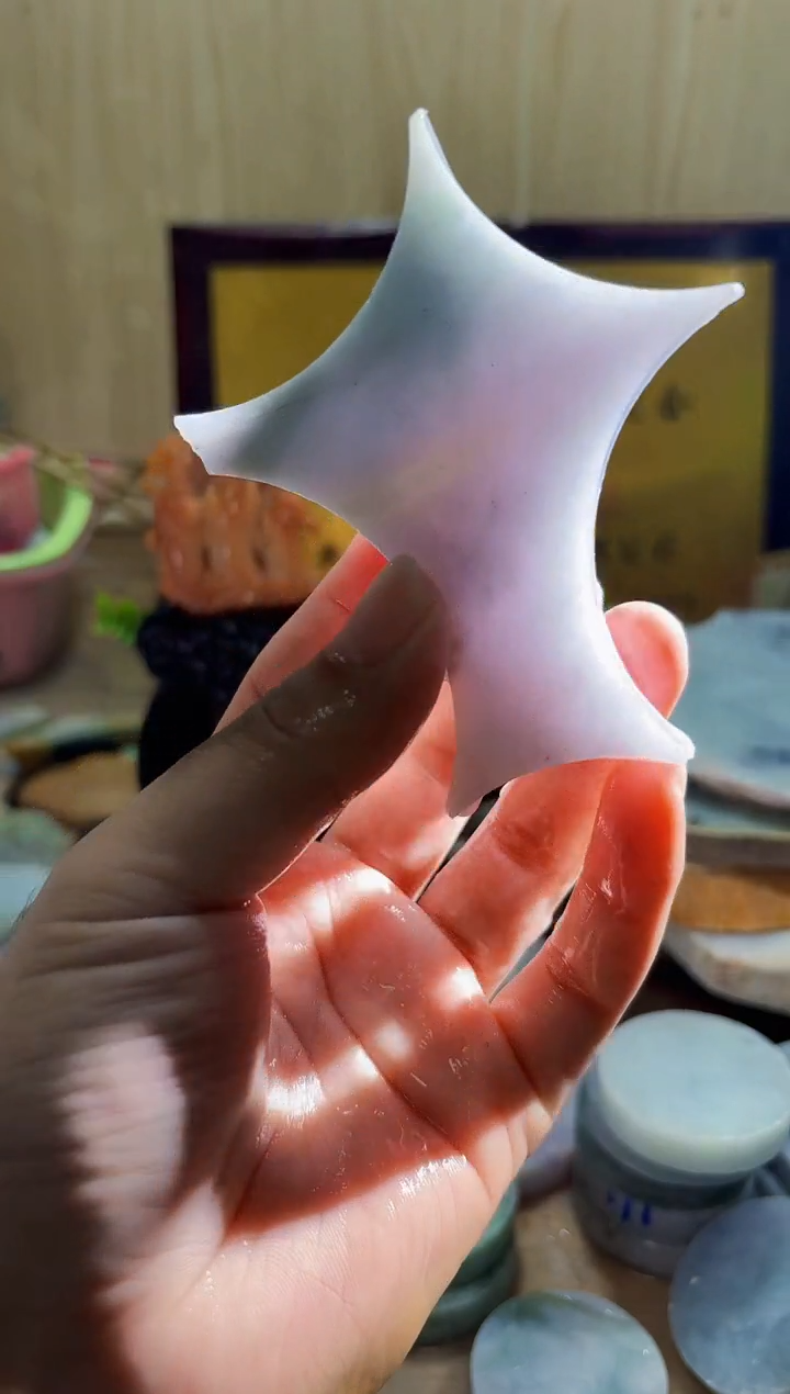 翡翠挂件未镶嵌A货常星2074