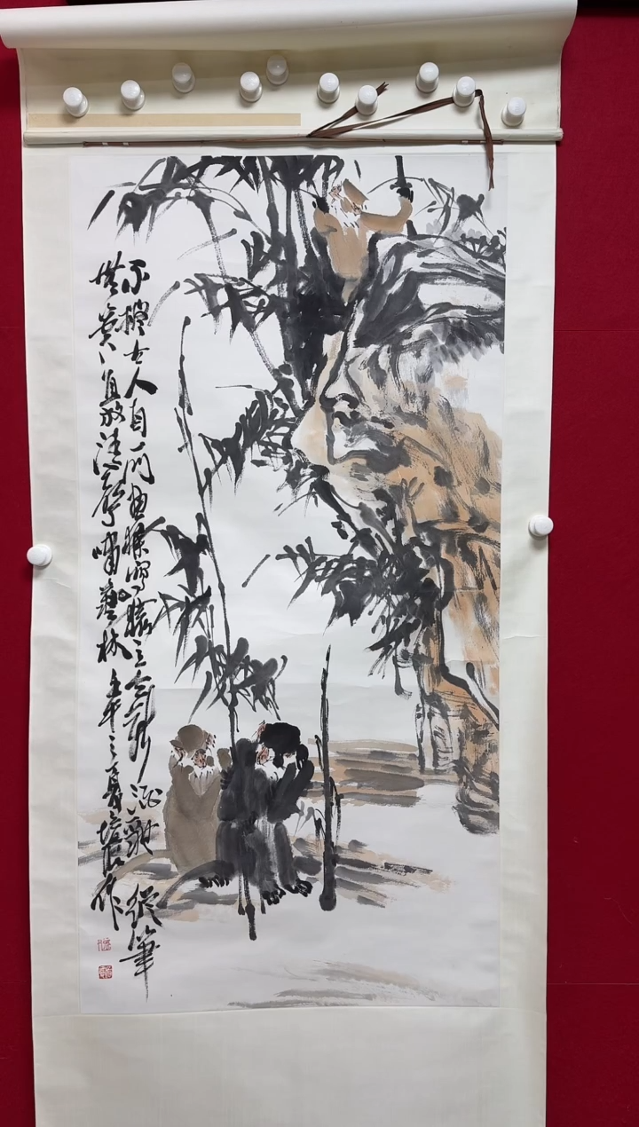 书法XPC 08 花鸟卷轴 01