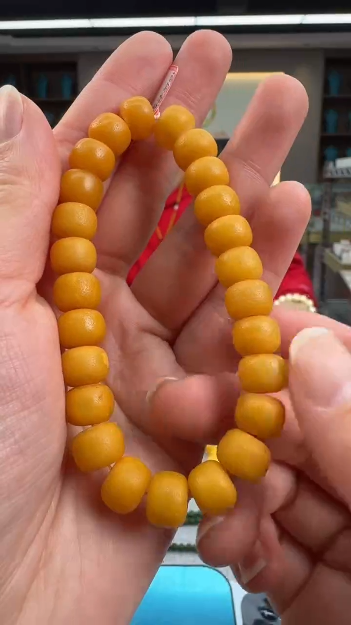 【闪购商品】琥珀手串未镶嵌秒拍号040