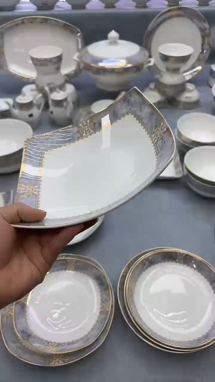 骨瓷玲珑大吉9贵龙2个 