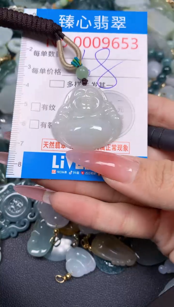 【闪购商品】翡翠颈饰未镶嵌含绳0009653