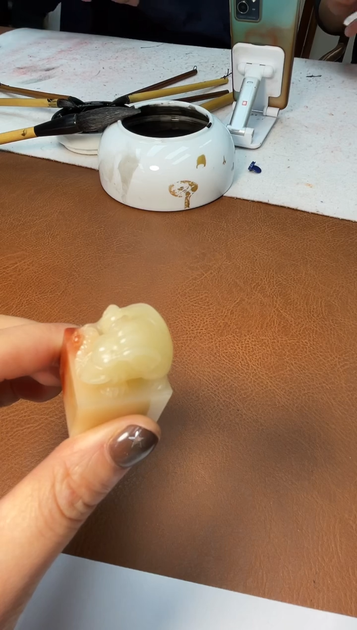 【闪购商品】寿山石印石周红权4字篆刻定制不退换0145929