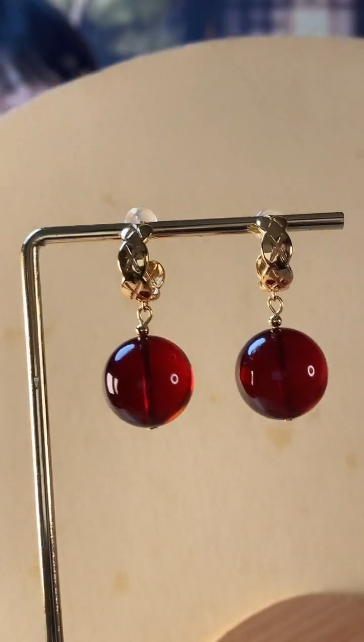 【闪购商品】琥珀颈饰银S925镶嵌15-160000000