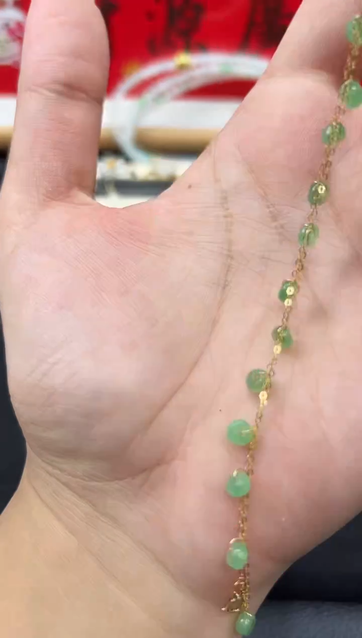 【闪购商品】翡翠吊坠(不含链)18K金镶嵌吊坠勿拍