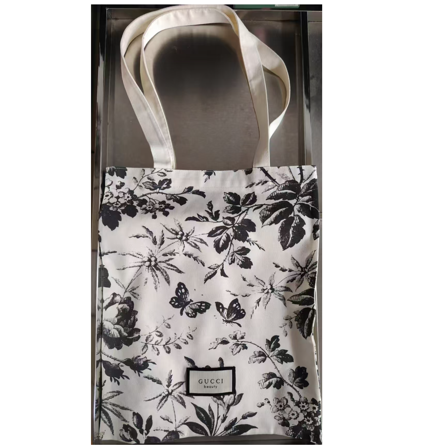 古驰【K598】古驰新品大牌香水专柜礼品繁花系列单肩托特化妆包刷包