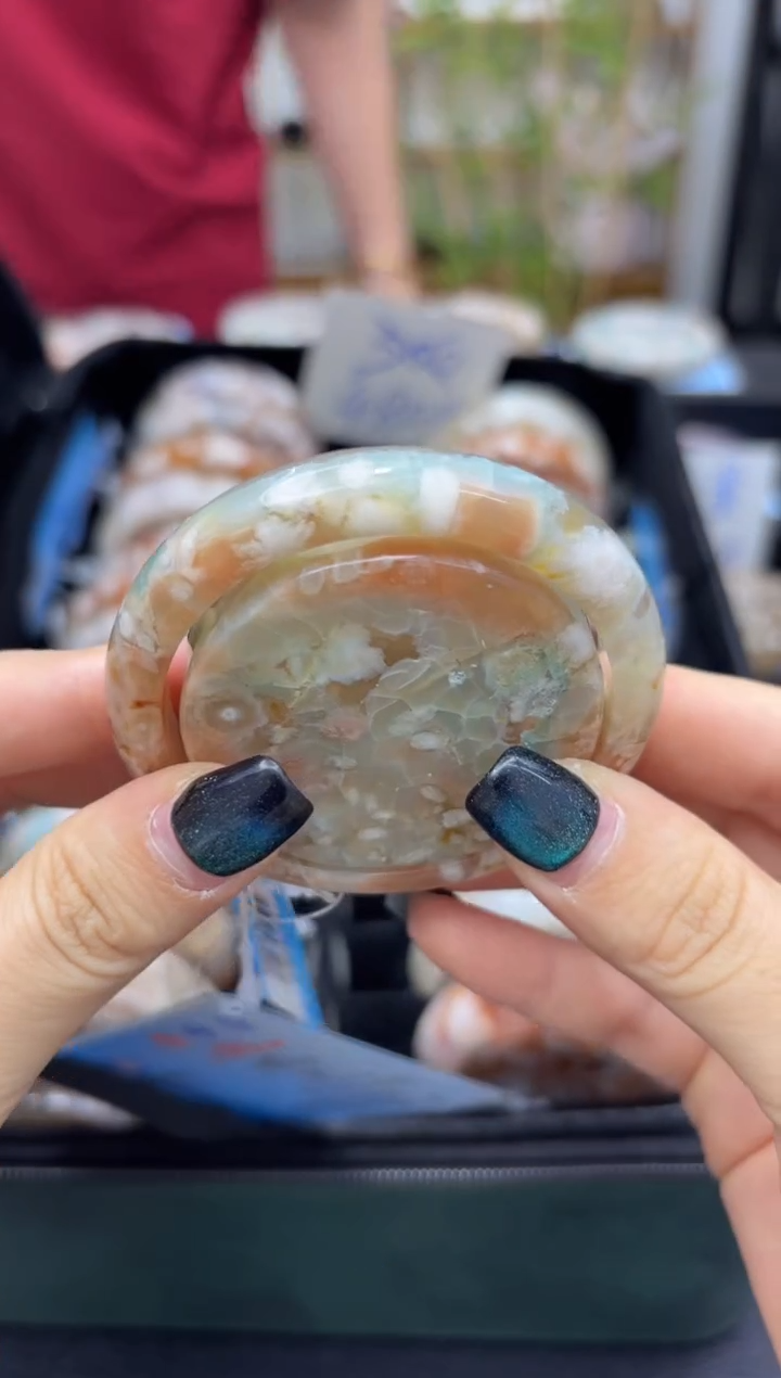 石英质玉手镯未镶嵌C685(52圈赠送镯心)