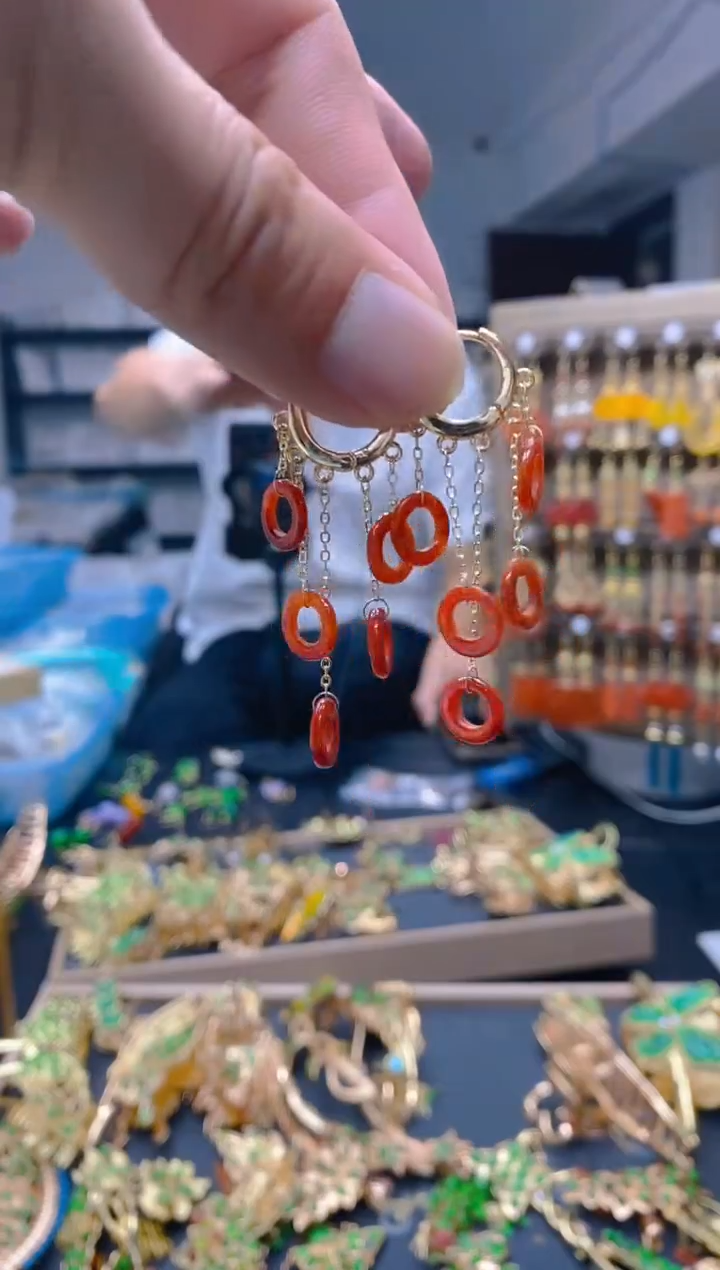 【闪购商品】翡翠耳饰合金0105翡翠耳包