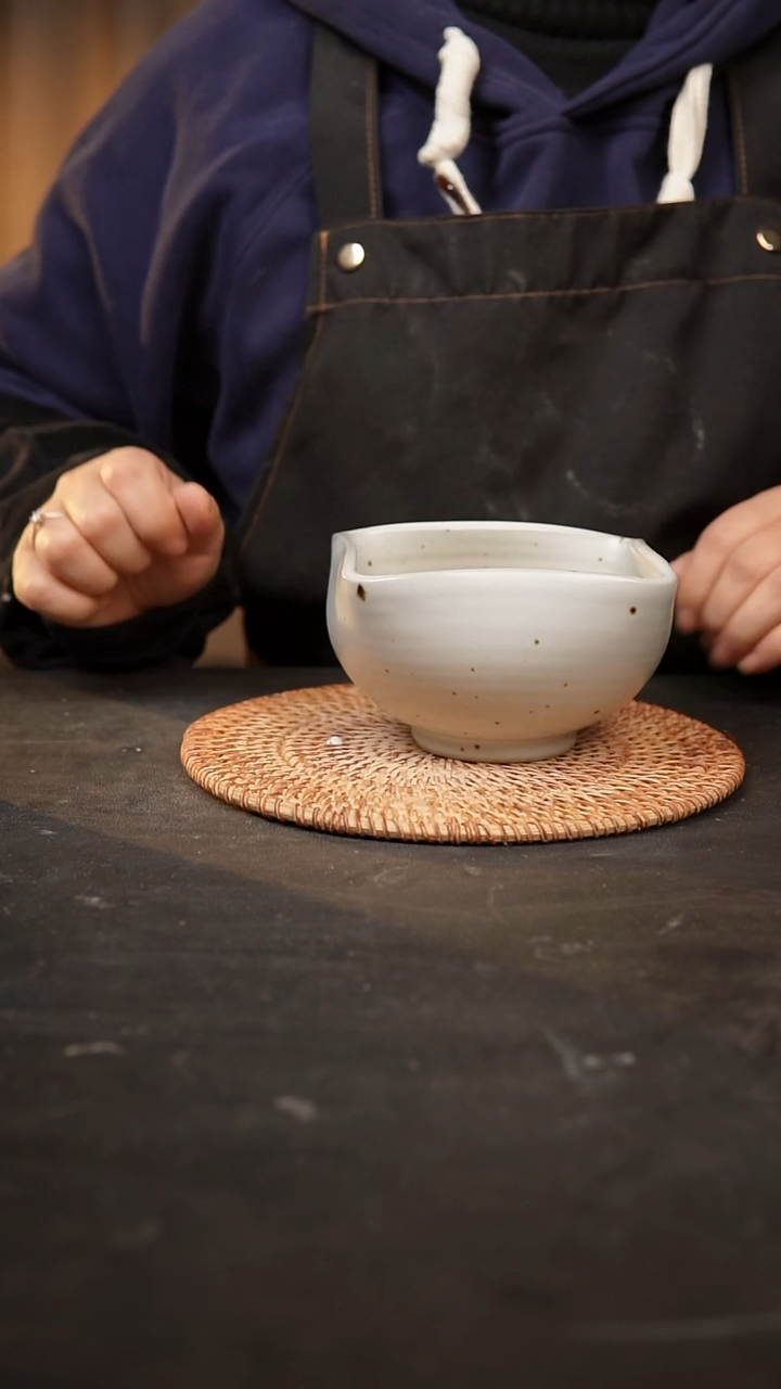 【闪购商品】瓷片泥泥手工花盆口10高7