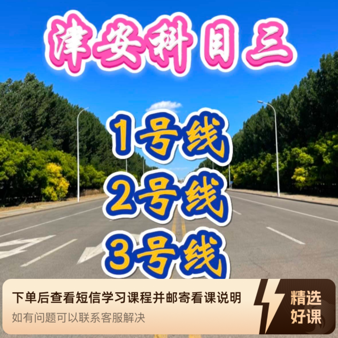 C1、C2 津安科目三（1、2、3 号线 考试讲解）（留意短信解锁课程）
