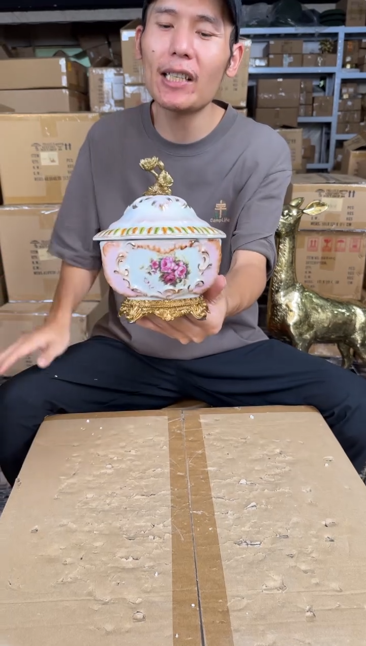 黄铜黛姿家居装饰品摆件  