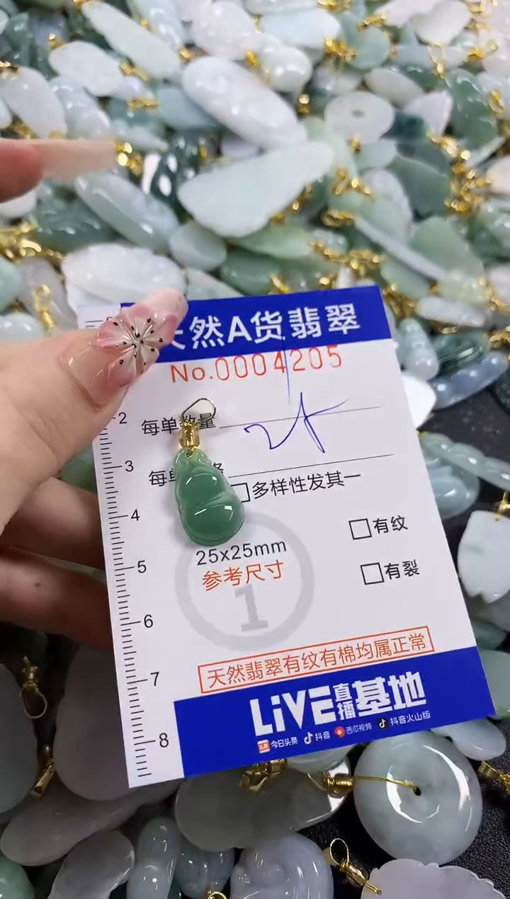 颈饰未镶嵌翡翠天然A货翡翠
