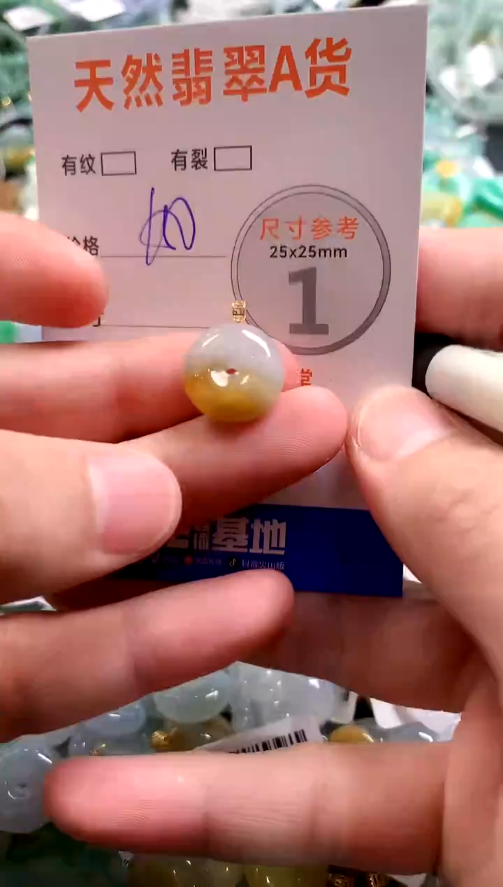 颈饰18K金镶嵌翡翠0232500135