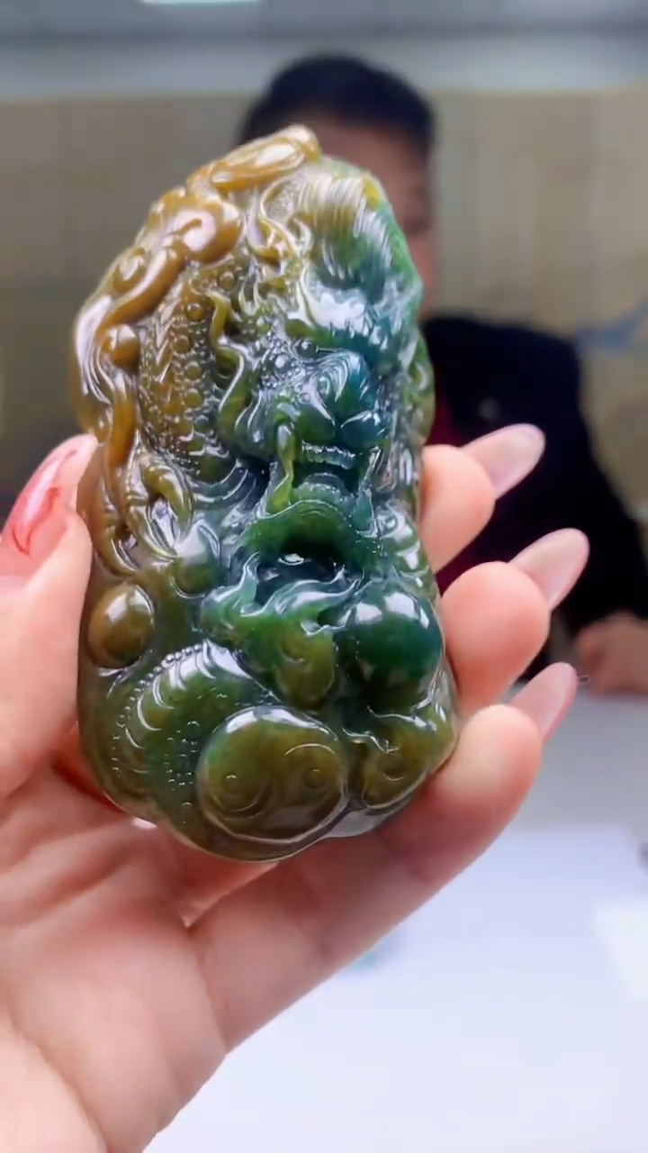 【闪购商品】定制翡翠未镶嵌4969ty-毛货挂件94