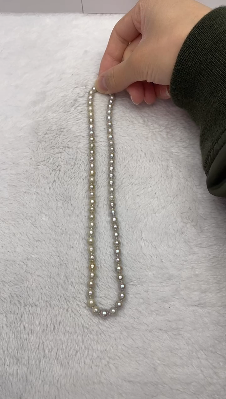 【闪购商品】海水珍珠颈饰未镶嵌AK真多麻6-6.5mm（多样性发一）