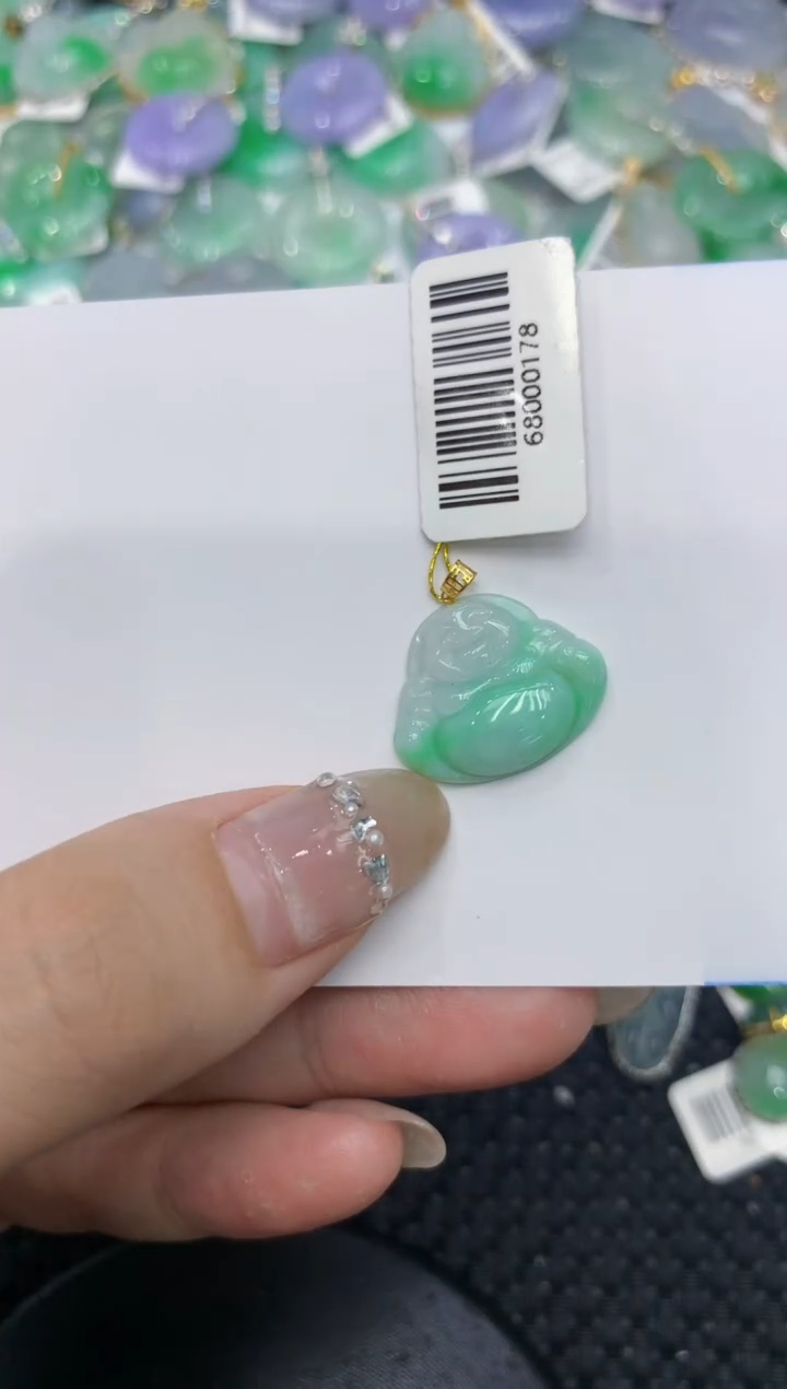 【闪购商品】翡翠颈饰18K金镶嵌222222222