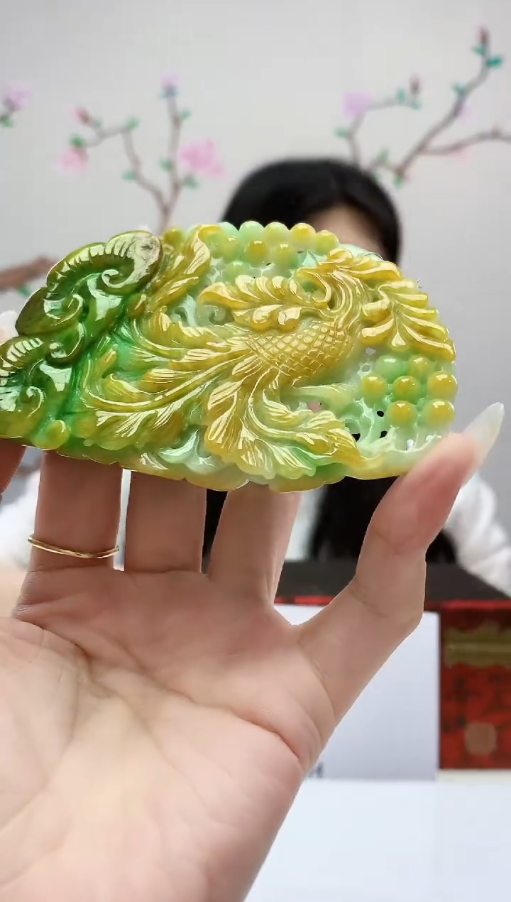 定制翡翠未镶嵌026ee-毛货挂件