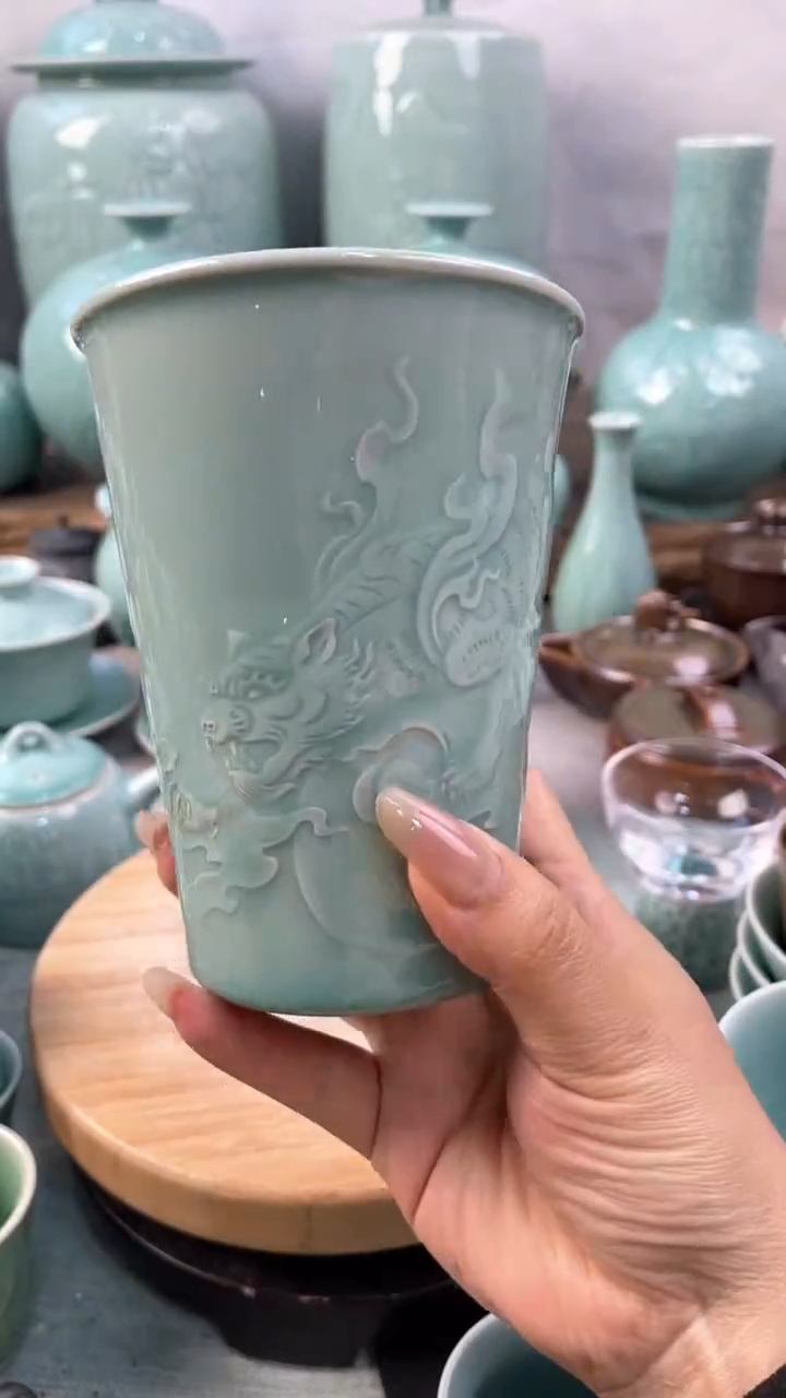 【闪购商品】特价 微瑕 慧仙青瓷