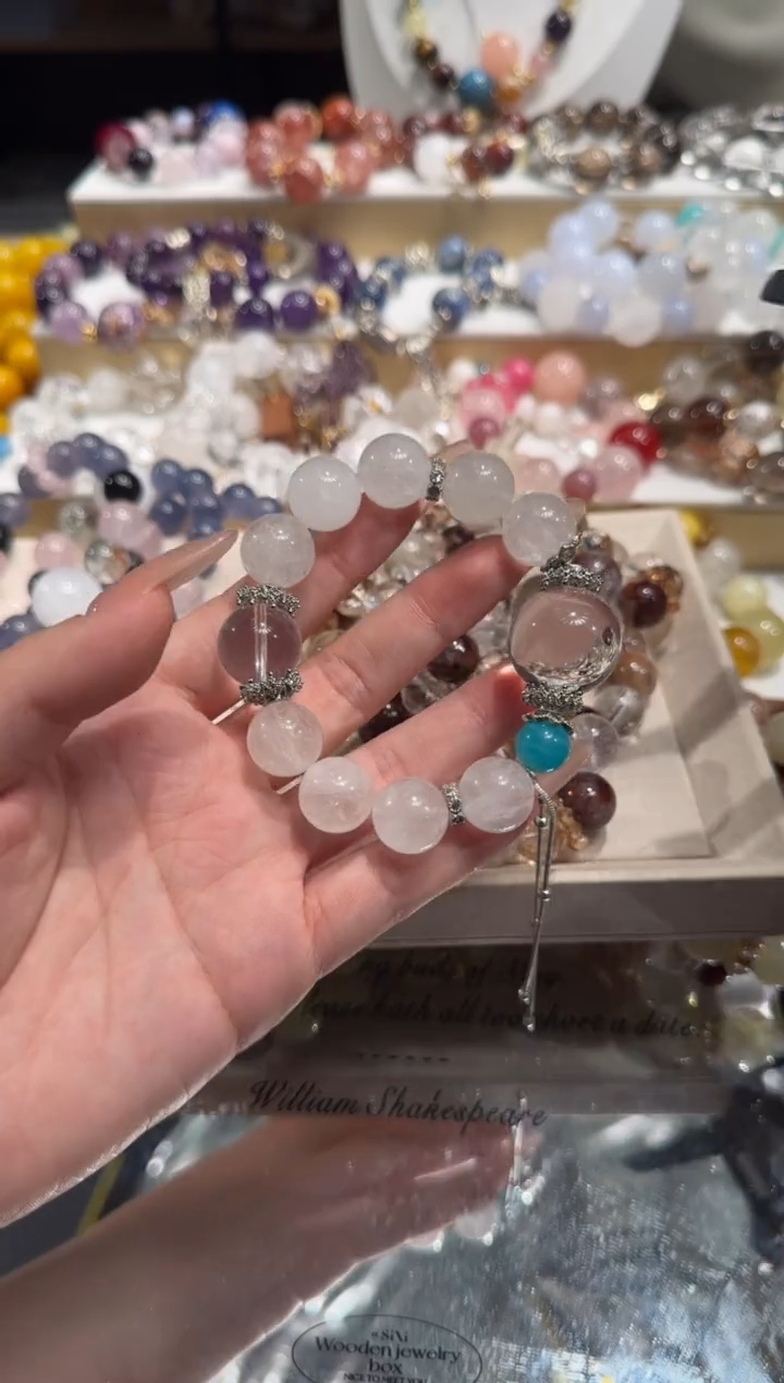 未镶嵌手串水晶多样性发一