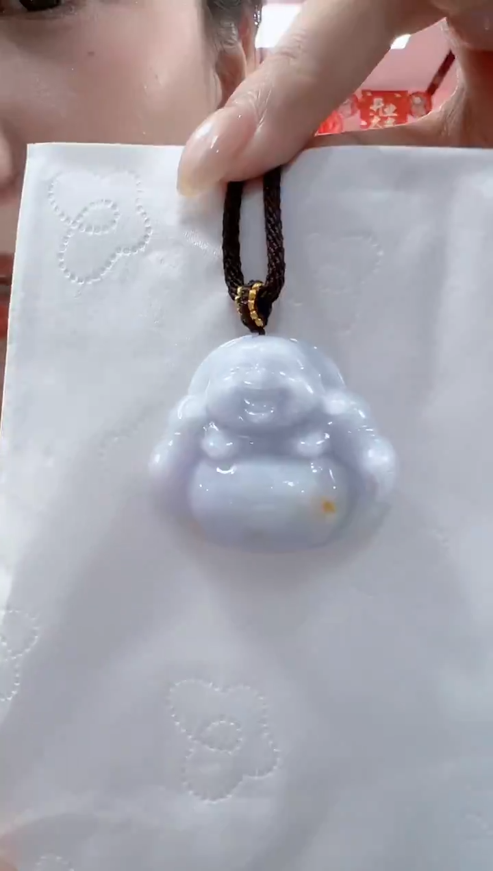 颈饰未镶嵌翡翠孤品佛公