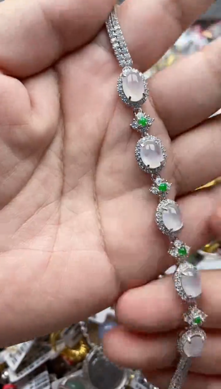 【闪购商品】翡翠戒指银S925镶嵌77777---2