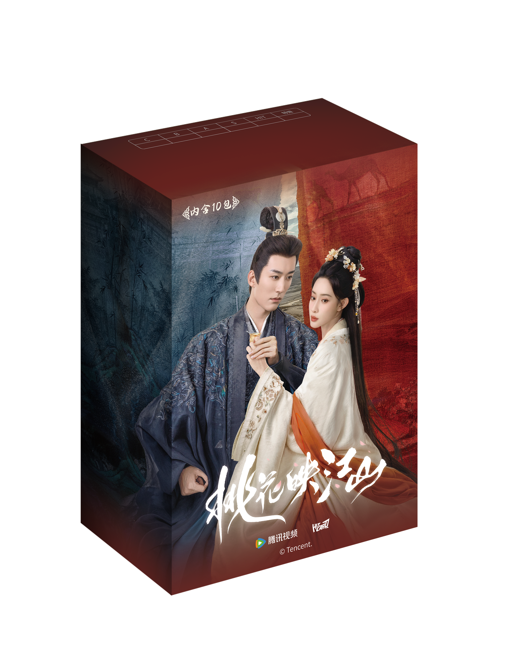 泡泡【盒拆】 Hitcard 《桃花映江山》 纪念收藏卡牌盲盒拆卡