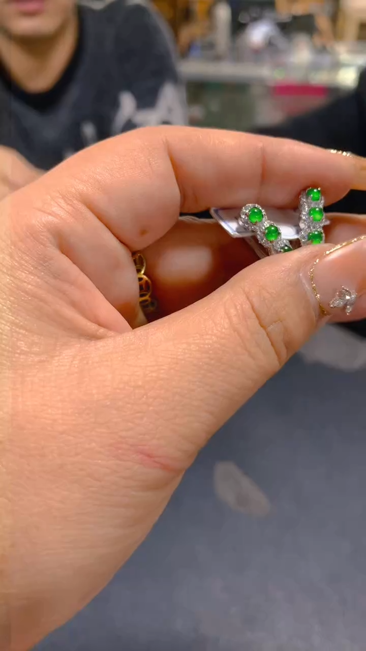 【闪购商品】翡翠耳饰未镶嵌0699411430/多样性发一