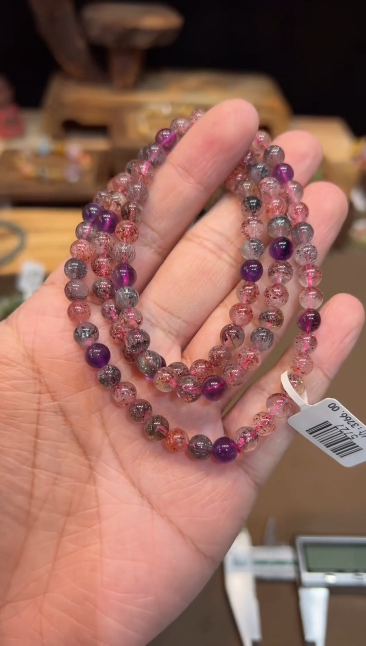 【闪购商品】水晶手链未镶嵌6mm手饰@@5727