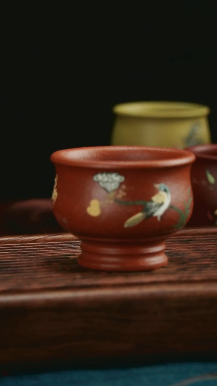 【闪购商品】紫砂茶杯紫砂主人杯鸟