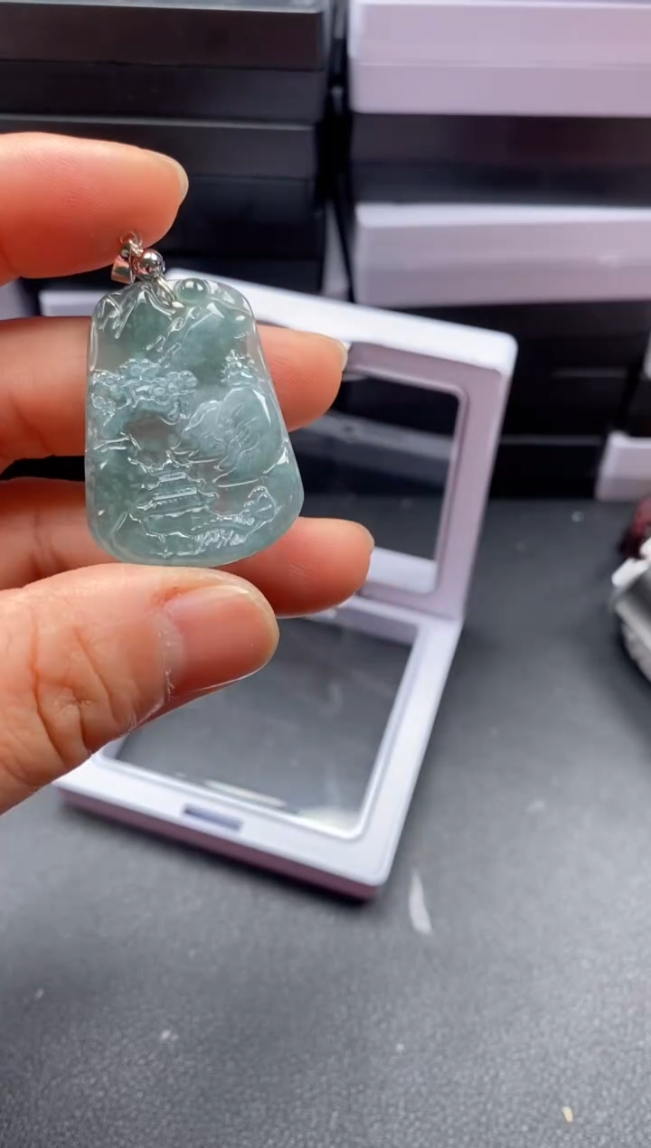 翡翠未镶嵌吊坠(不含链)1150
