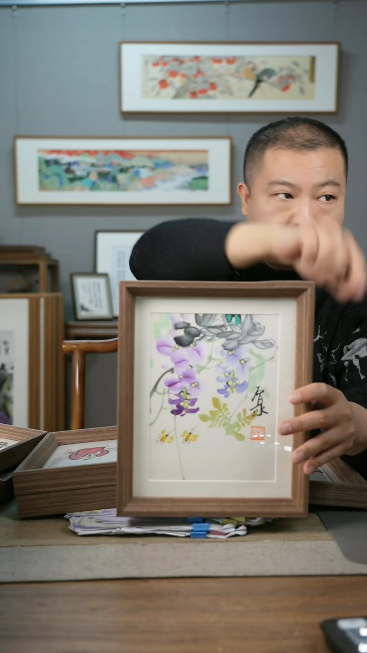 【闪购商品】书法协会会员老师带框作品-手书/绘同款作品