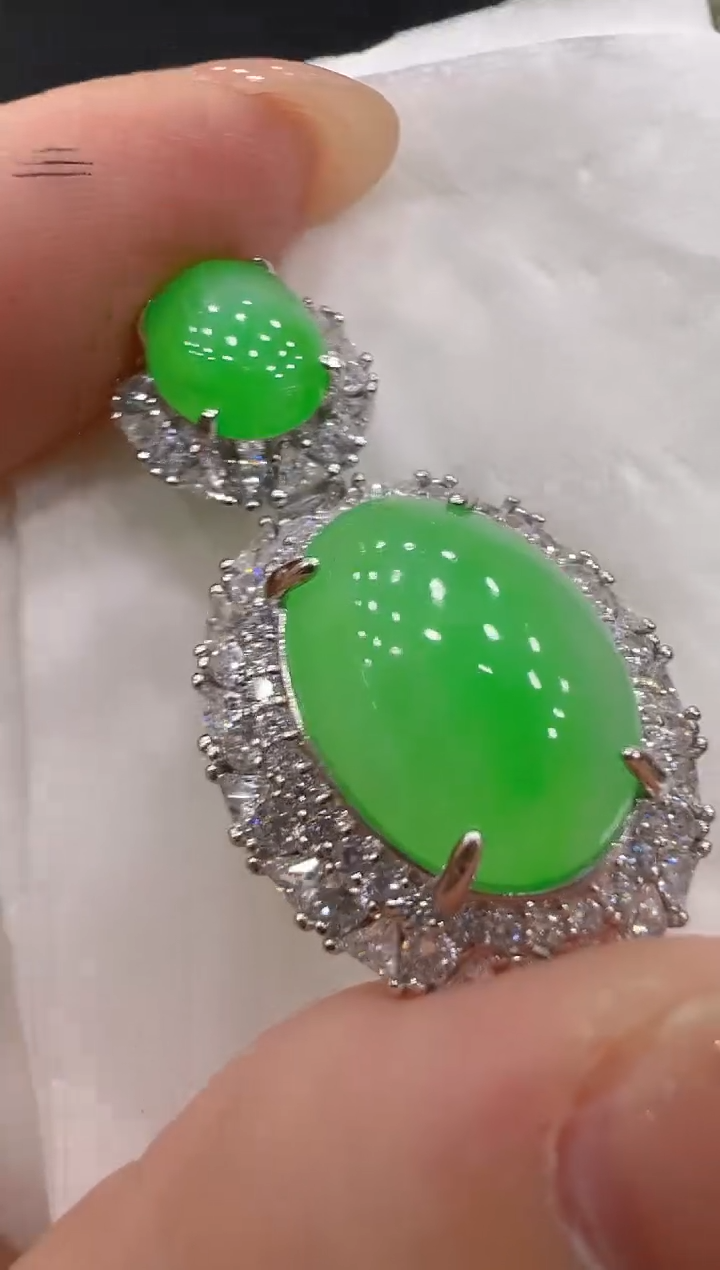 吊坠(不含链)银S925镶嵌翡翠多样性团购发一件