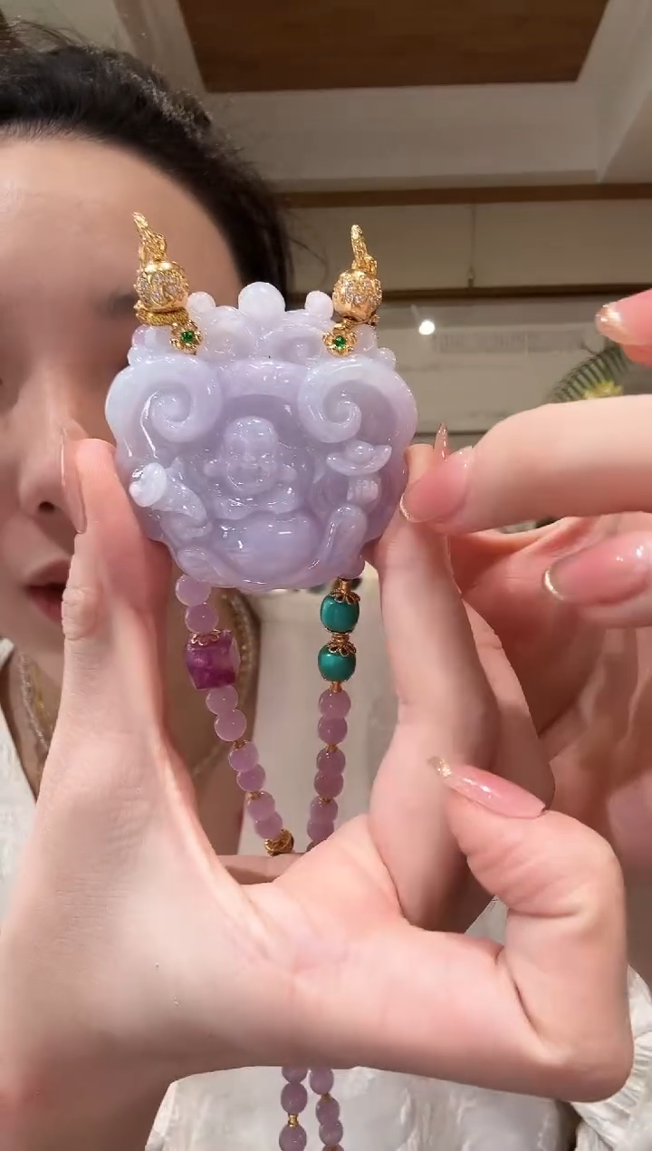 【闪购商品】翡翠颈饰未镶嵌国风