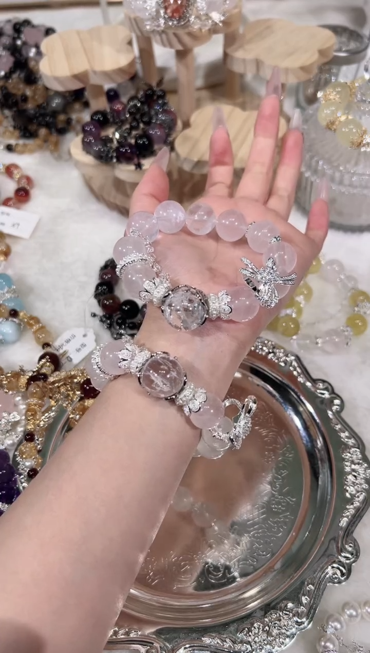 【闪购商品】水晶手链未镶嵌天然水晶默认微瑕 多样性发货发其一