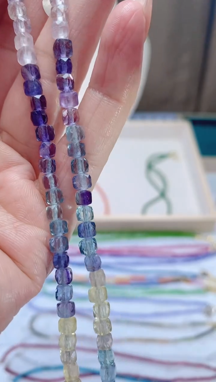 【闪购商品】萤石颈饰银S925镶嵌诗颜珠宝甄选SYZB57