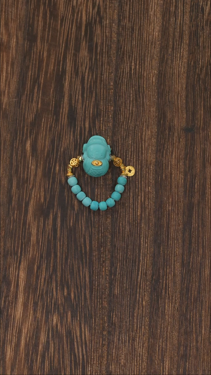 【闪购商品】绿松石戒指18K金镶嵌1