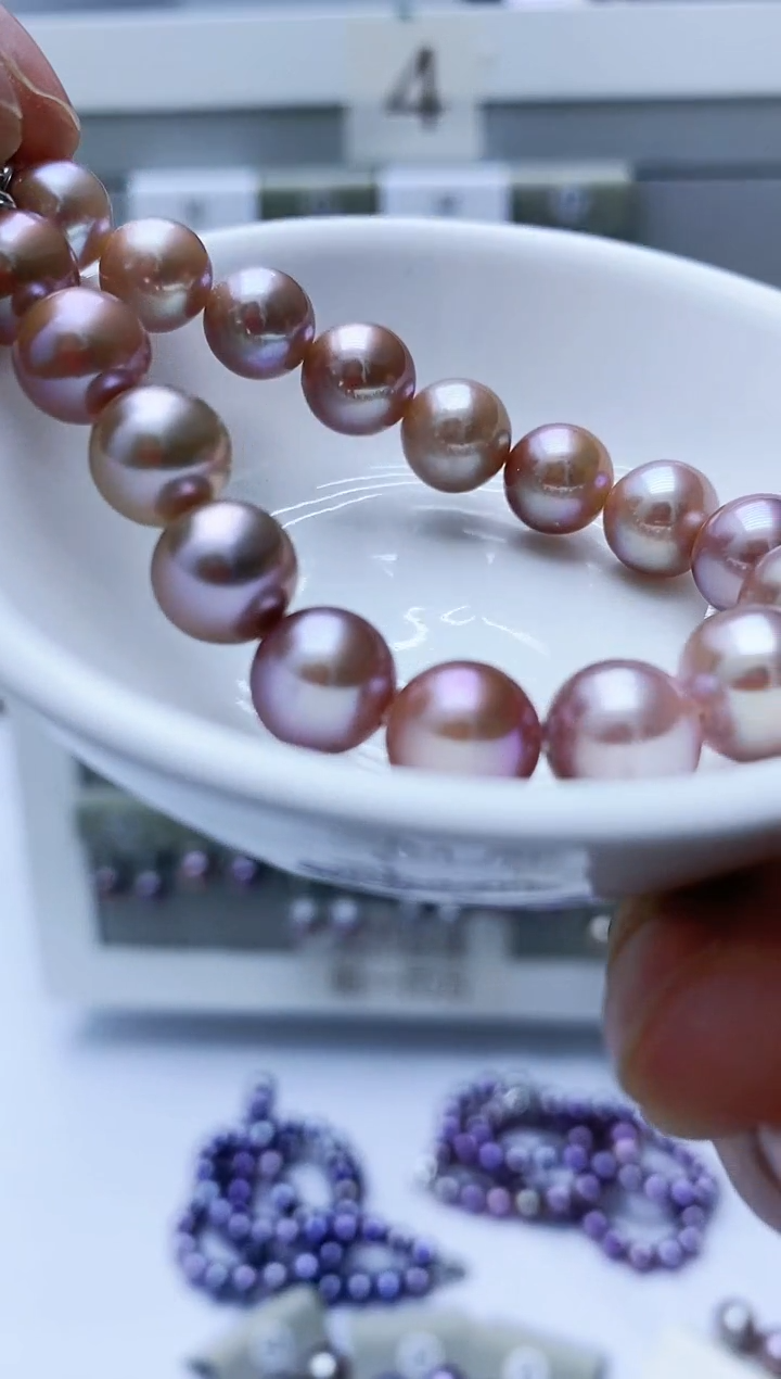 【闪购商品】淡水珍珠手串银S925镶嵌手串