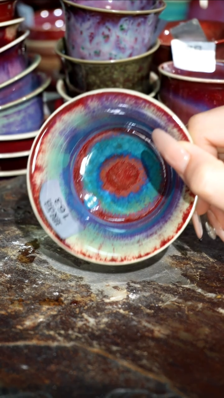 摆件精品窑变钧瓷茶器